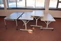 LOT OF 4 ROLLING TABLES