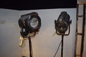 LOT OF 2 MAJOR EQUIPMENT THEATRICAL SPOTLIGHTS FIXTURES