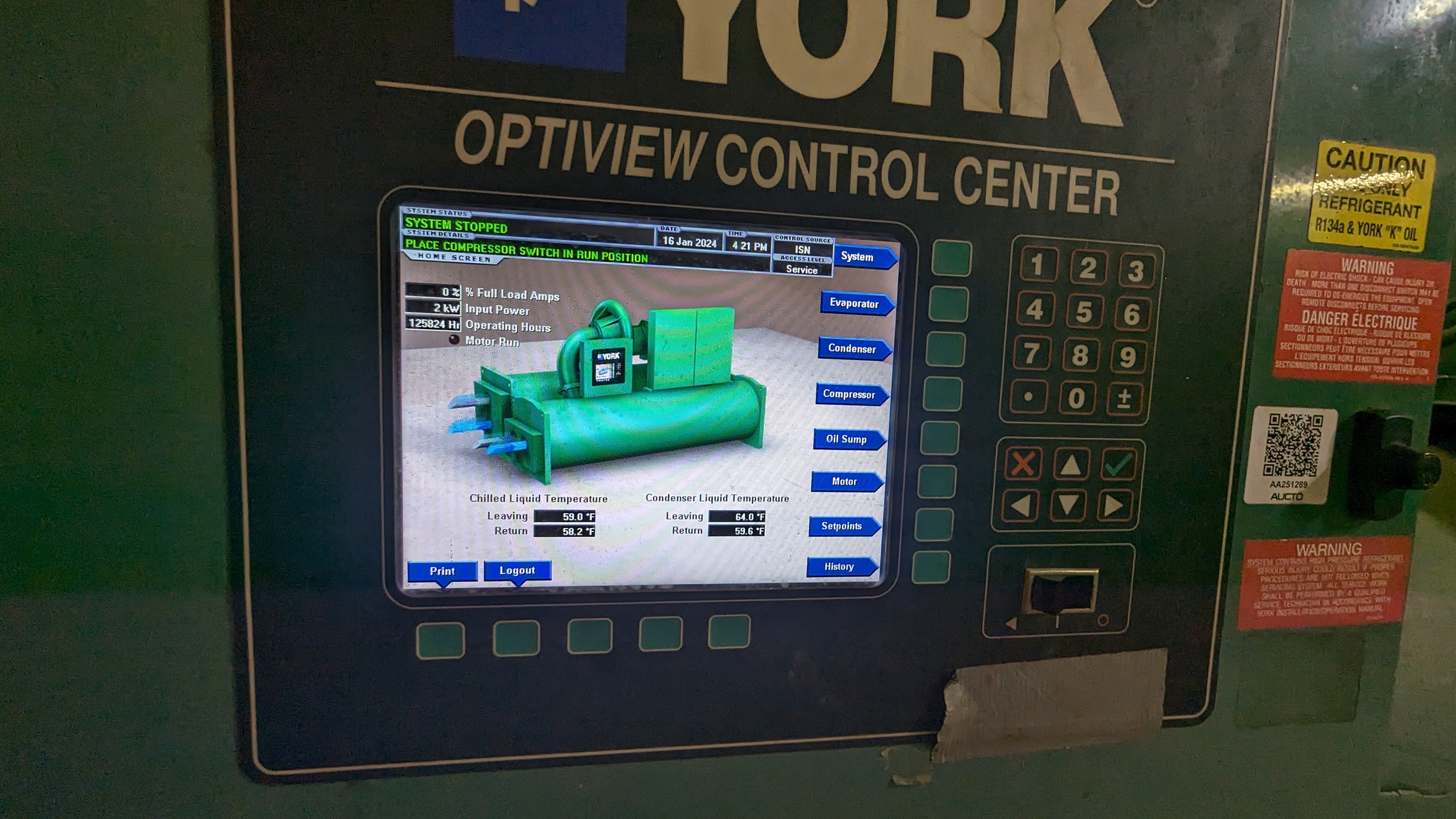 York YK GB FD 117 800 Ton Centrifugal Chiller
