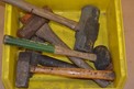 LOT OF ASSORTED HAMMERS AND MALLETS