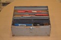 LOT OF ASSORTED HAND REAMERS WITH TOOLBOX