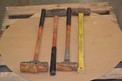 LOT OF 4 SLEDGEHAMMERS, VARIOUS SIZES