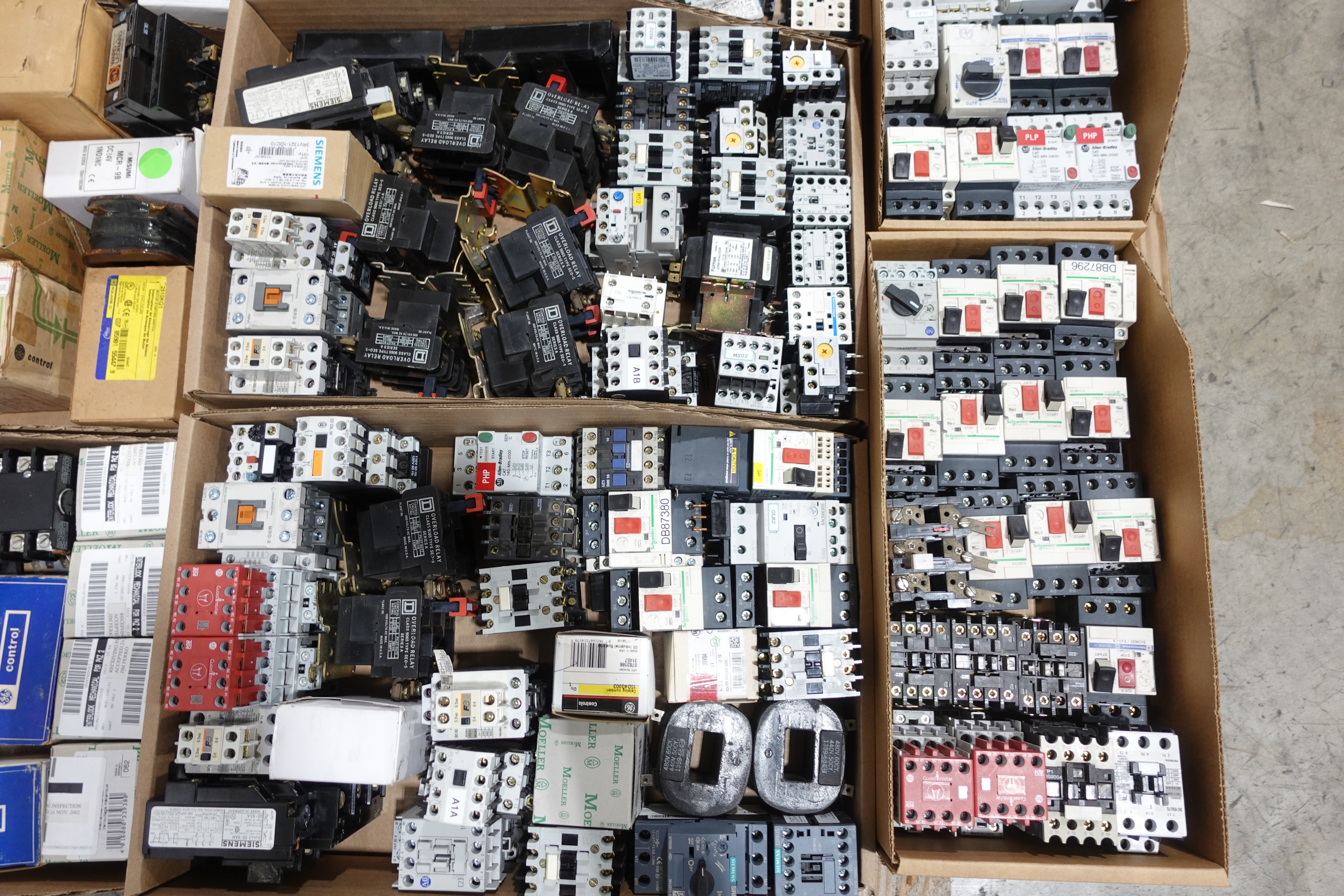 SKU 1726478 - 2 PALLETS OF ASSORTED MOTOR STARTERS, CONTACTORS AND ...