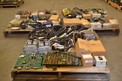 3 PALLETS OF ASSORTED CONTROLS, MODULES, PCB'S