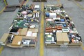 4 PALLETS OF ASSORTED ELECTRONICS, RELAYS, MODULES, CONTROLLERS