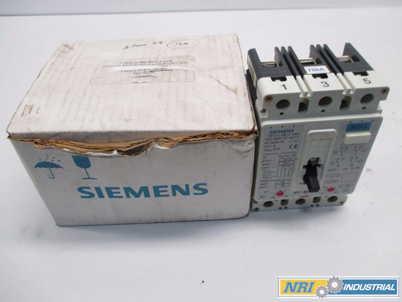 NEW SIEMENS 50 A CIRCUIT BREAKER