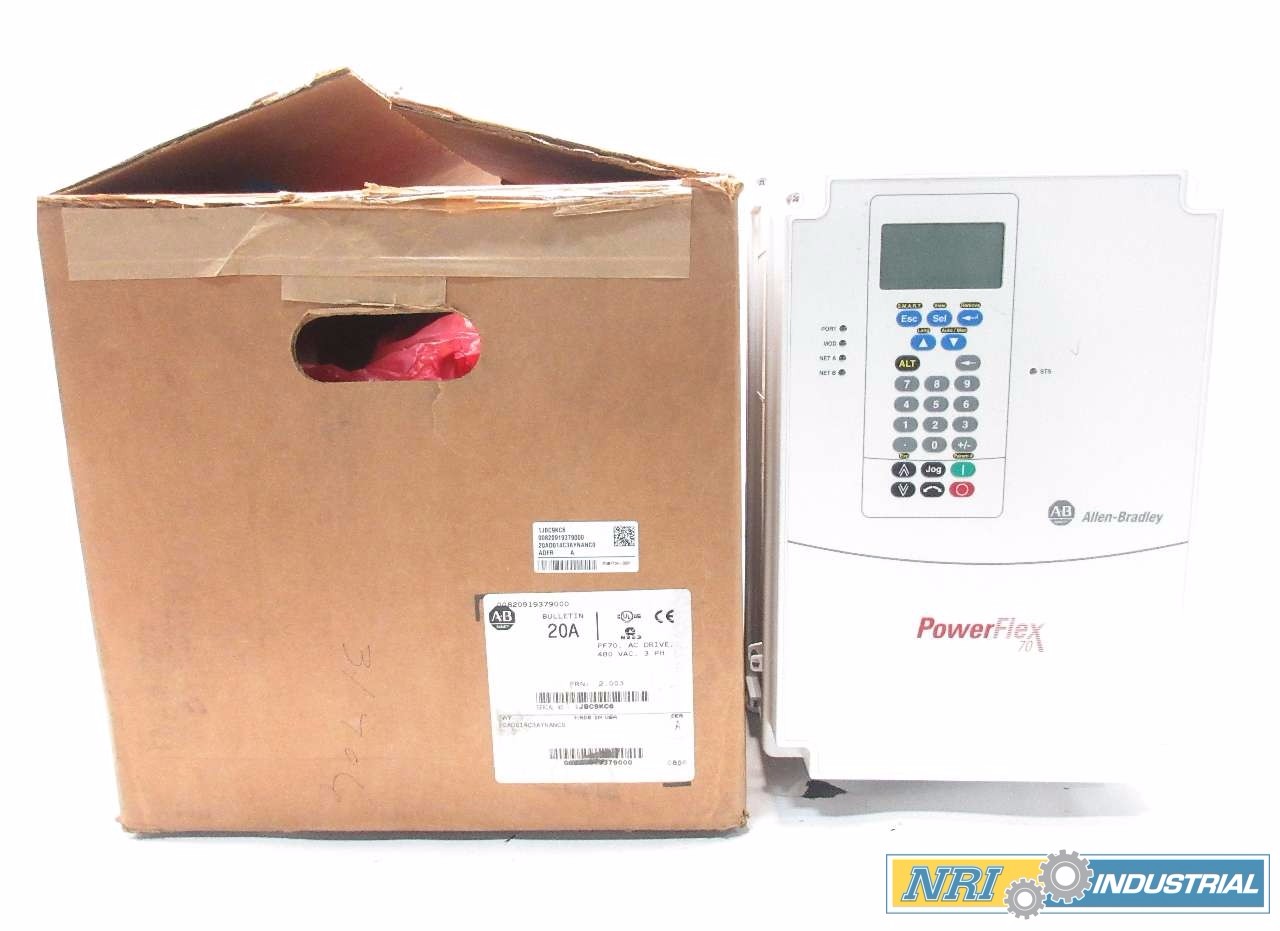 NEW ALLEN BRADLEY 20AD014C3AYNANC0 POWERFLEX 70 10HP 480V AC DRIVE
