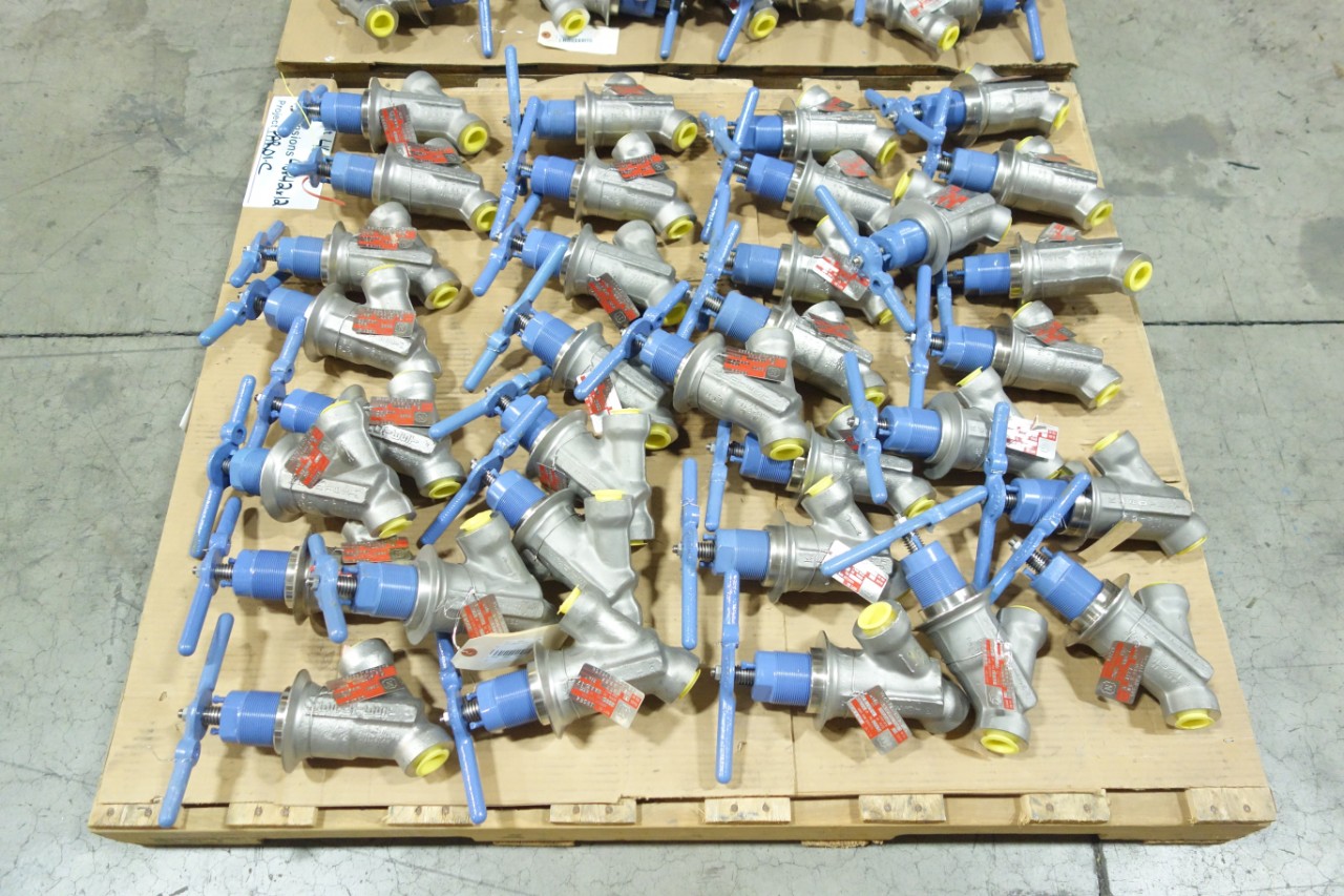 2 PALLETS OF KEROTEST WS D 9945 MANUAL STAINLESS SOCKET WELD GLOBE VALVES