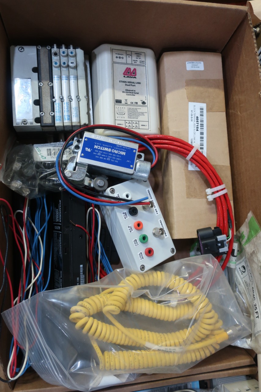 4 PALLETS OF ASSORTED ELECTRICAL COMPONENTS