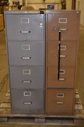 LOT OF 2 METAL FILING CABINETS
