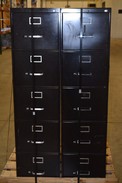 LOT OF 2 METAL FILING CABINETS