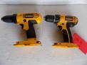 LOT OF 2 DEWALT DC720 DC759 CORDLESS DRILL
