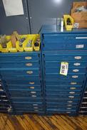 LOT OF 2 BOWMAN SLIDING SHELVES WITH CONTENTS