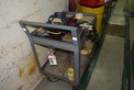 GEAR PUMP WITH LEESON C6C17FK4J 3/4 HP MOTOR WITH STEEL ROLLING CART