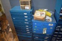 LOT OF 2 BOWMAN SLIDING SHELVES WITH CONTENTS