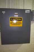 CABINET WITH ALLEN BRADLEY STARTERS, TRANSFORMERS AND FUSE HOLDERS