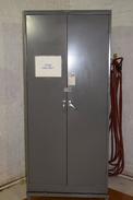 TENNSCO CABINET WITH CONTENTS ~85 X 24 X 36\