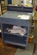 STEEL WORKERS DESK WITHOUT CONTENTS ~3 X 2.5 X 5\'