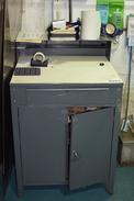 STEEL WORKERS DESK WITHOUT CONTENTS ~3 X 2.5 X 5\'
