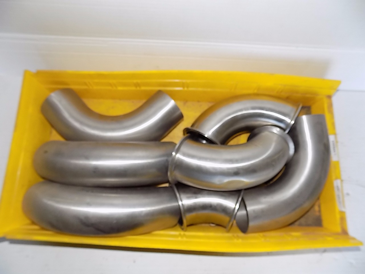 LOT OF 7 ASSORTED STAINLESS SANITARY ELBOWS