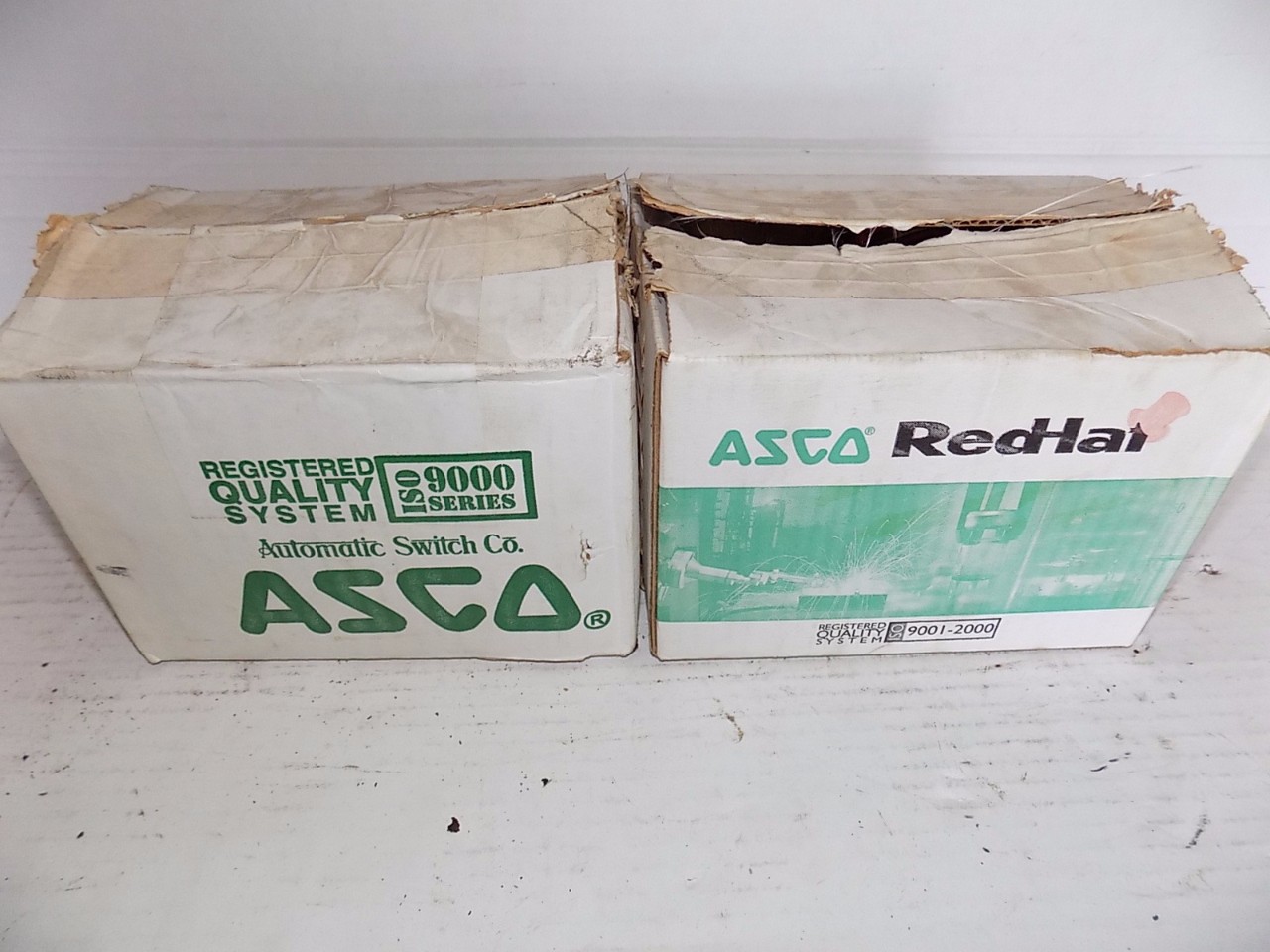 LOT OF 2 ASCO BRASS SOLINOID VALVES