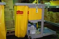 JANITORIAL CART WITH CLEANERS