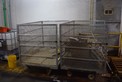 LOT OF 2 STEEL ROLLING CARTS WITHOUT CONTENTS ~4 X 5 X 7\'