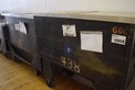 LOT OF 2 STEEL ROLLING FOOD STORAGE BINS