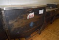LOT OF 2 STEEL ROLLING FOOD STORAGE BINS