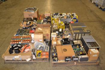 4 PALLETS OF ASSORTED ELECTRICAL CONTROLS