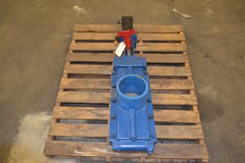 6IN IRON BUTT WELD KNIFE GATE VALVE