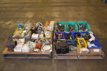 2 PALLETS OF ASSORTED VALVES AND VALVE PARTS