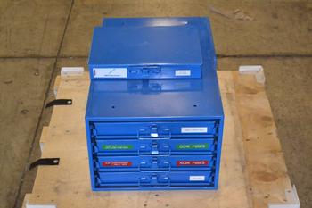 LOT OF 2 FASTENAL HARDWARE CABINETS, WITH CONTENTS