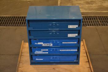 FASTENAL HARDWARE STORAGE CABINET, WITH CONTENTS