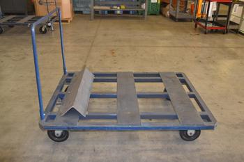 INDUSTRIAL PALLET TRANSPORT CART, STEEL