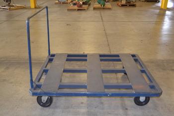 INDUSTRIAL PALLET TRANSPORT CART, STEEL