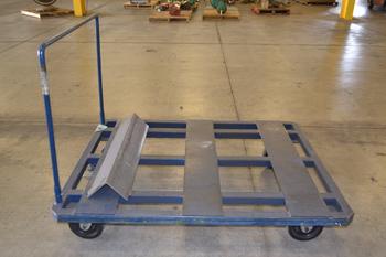 INDUSTRIAL PALLET TRANSPORT CART, STEEL