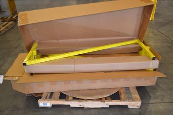 LOT OF 2 FOLDABLE, ROLLING GARMENT RACKS