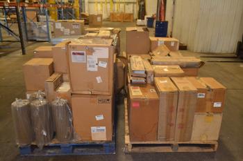 4 PALLETS OF ASSORTED PNEUMATIC AND HYDRAULIC FILTERS