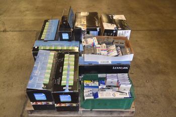 1 PALLET OF ASSORTED PRINTER CARTRIDGES