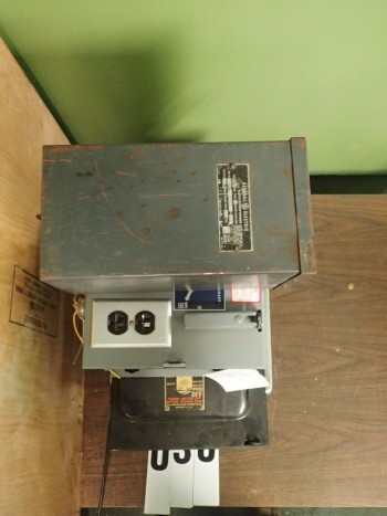Square D Disconnect, Bulldog Fusible Switch, GE Transformer