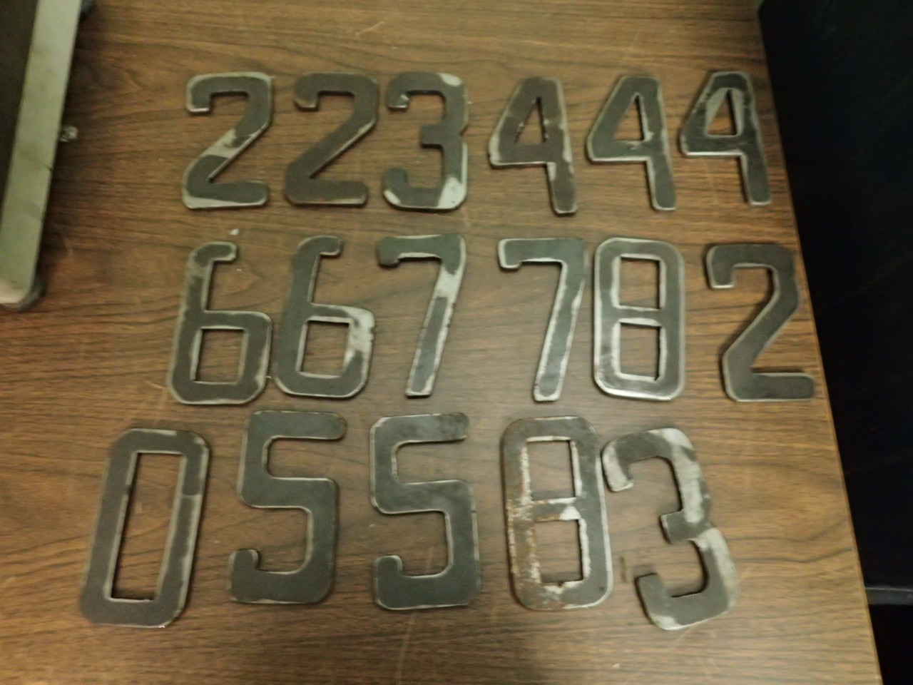 Steel Number Patterns