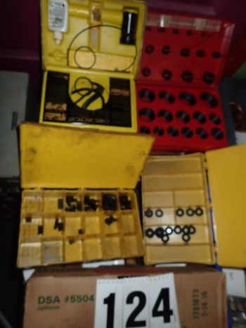 5 Cases Hardware incl. Rubber Washers, O-Rings, Set Screws