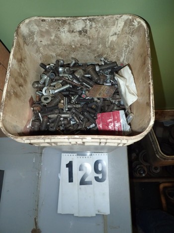 Bucket of Hardware incl. Bolts, Nuts, Washers, Anchors, Etc