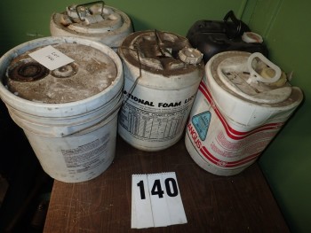 5 Jugs of Foam Fire Extinguisher Media