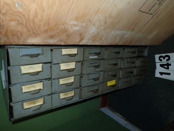 24- Bin Gray Steel Parts Cabinet