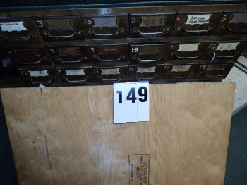 18 Drawer Steel Cabinet W/ Contents