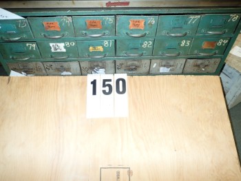 18 Drawer Steel Cabinet W/ Contents