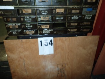 18 Drawer Steel Cabinet W/ Contents