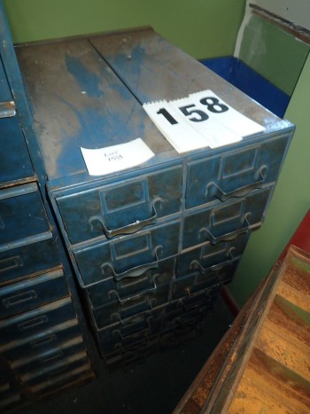4x 4-Drawer Stacking Card Files w/ Bearing Slides